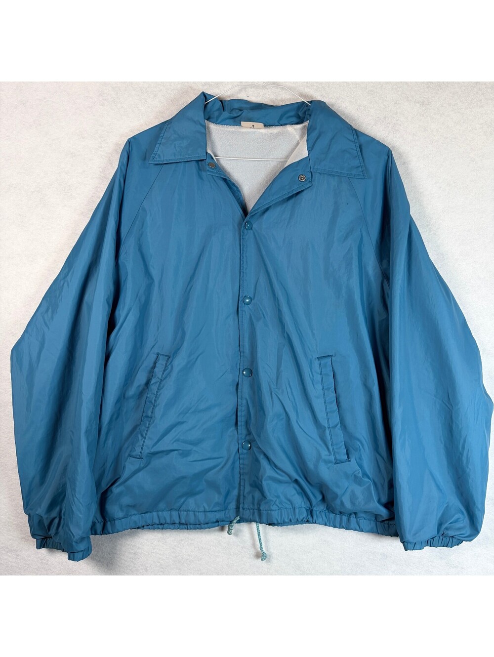 Vintage Crandall’s A-1 Plumbing Blue Nylon Coach Jacket Workwear